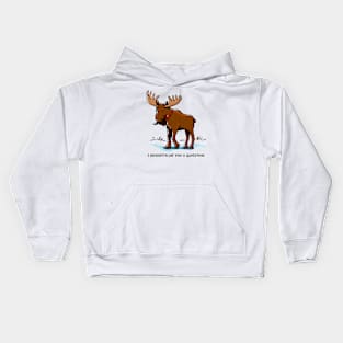 I Moosetache You a Question. Kids Hoodie